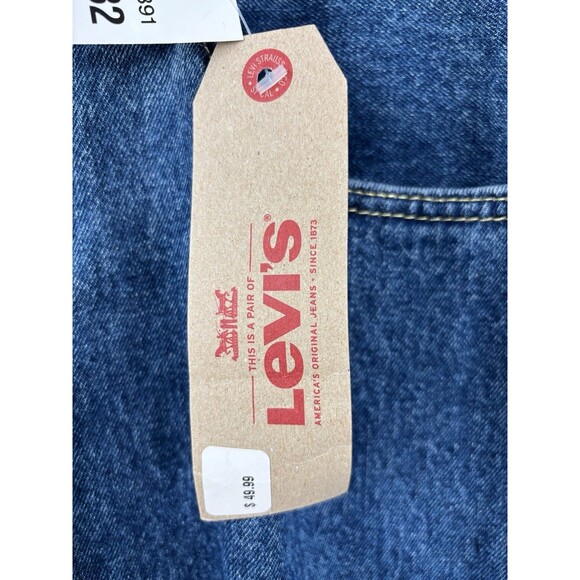 Levis 505 Regular Fit Jeans, Size 38x32 Blue Straight Leg NWT New - Picture 7 of 7
